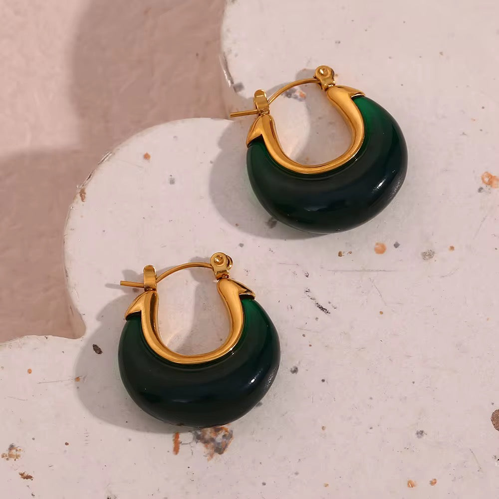 18K Gold Plated Hoop Earrings