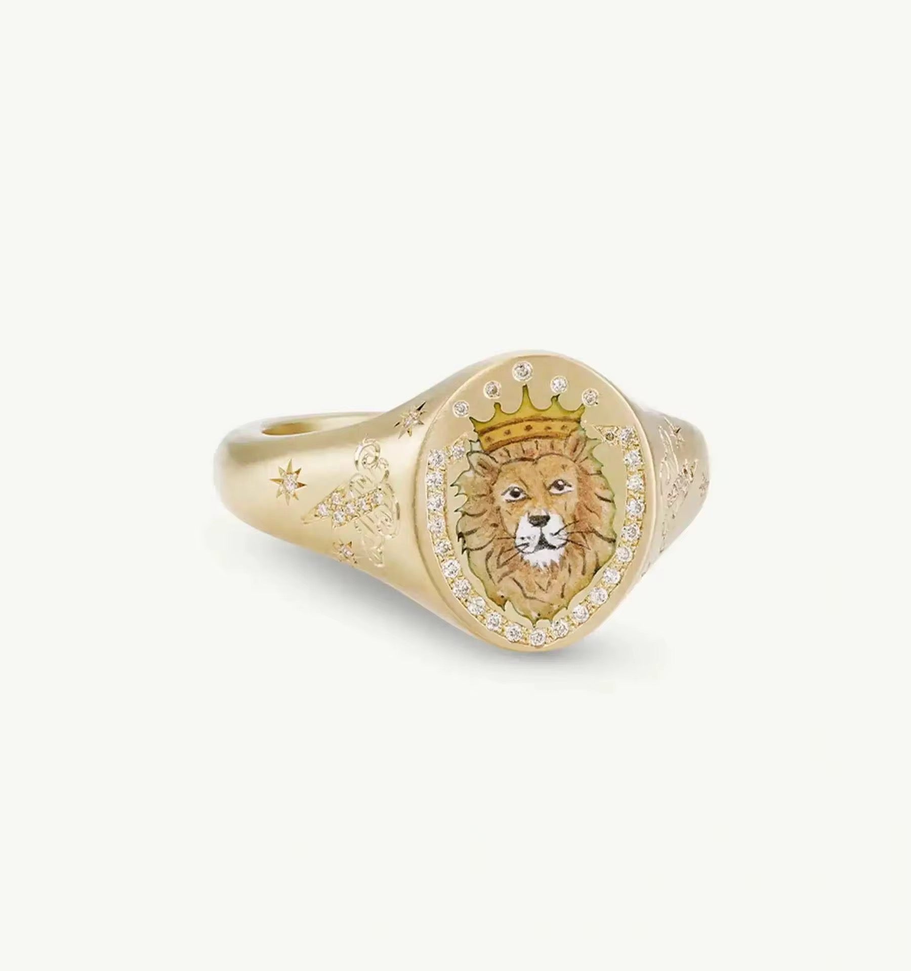 Celma 18K Gold Plated Vintage Style Rings