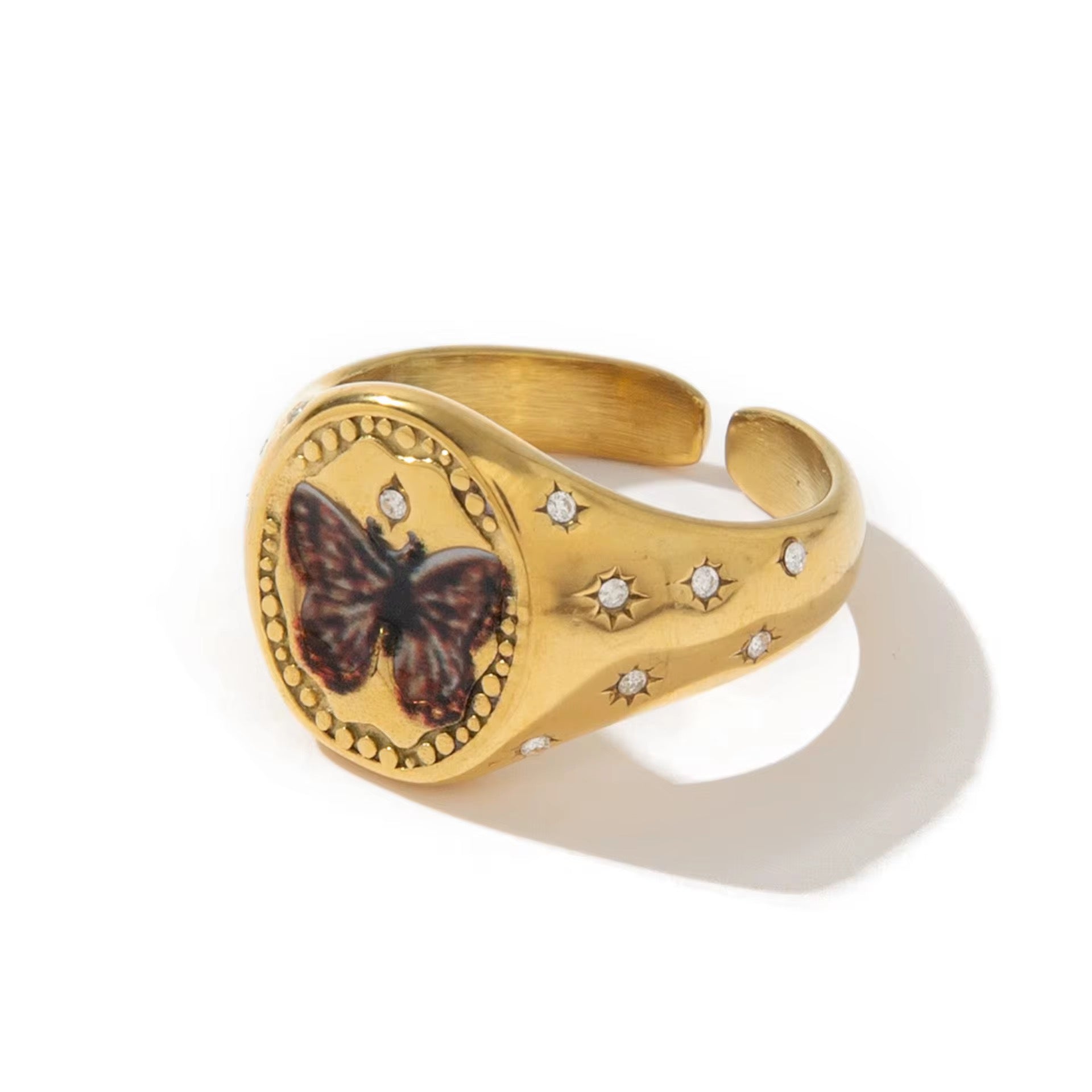 18K Gold Plated Vintage Style Rings