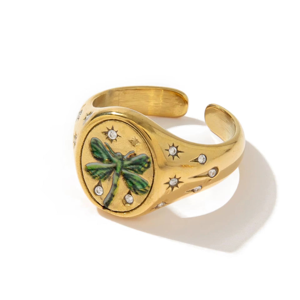 18K Gold Plated Vintage Style Rings